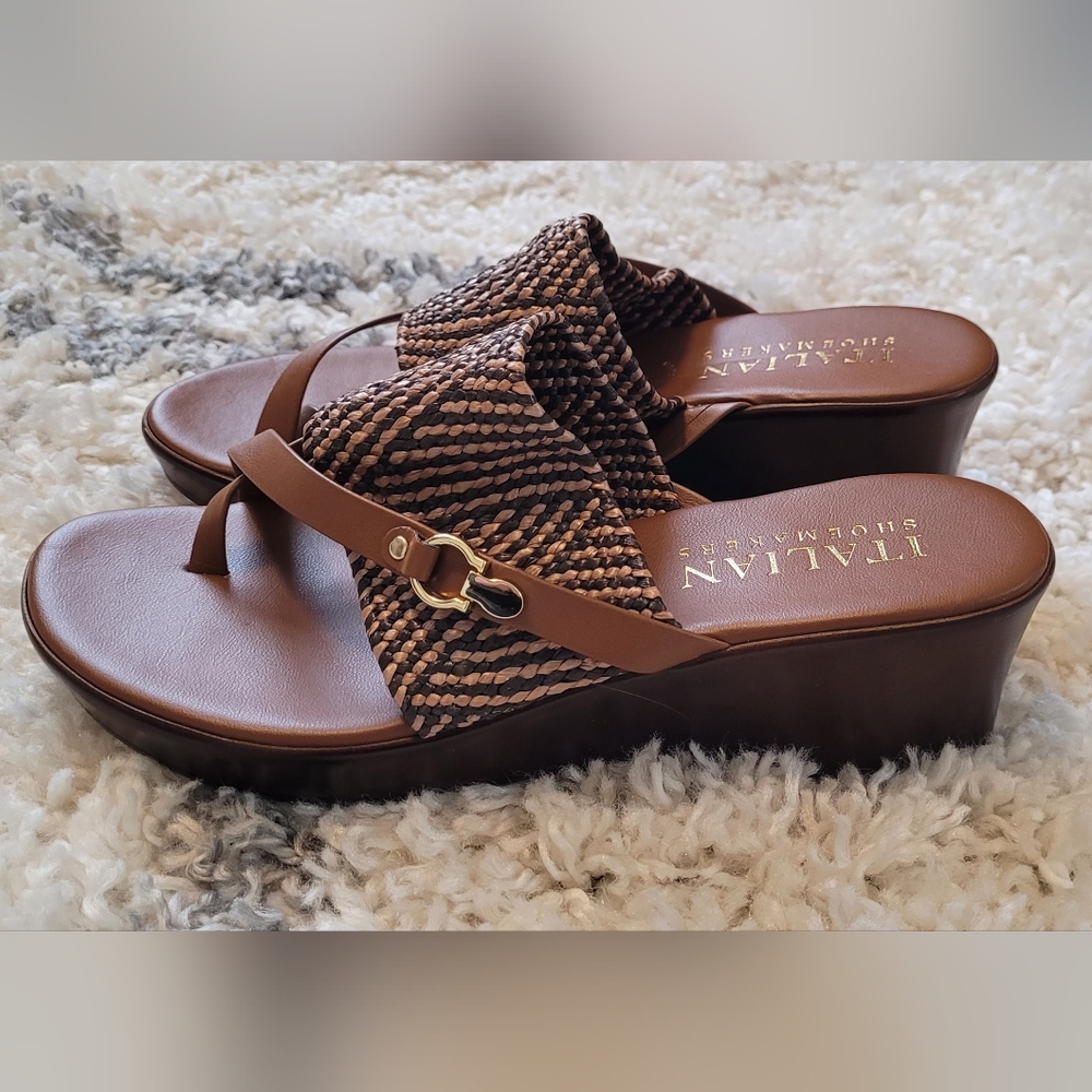 Italian Shoe Makers Backless Sandals Size 8M - Picture 2 of 9
